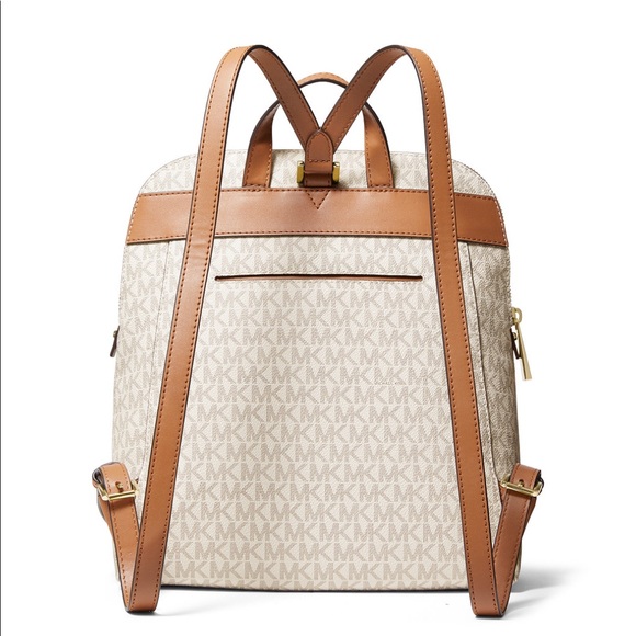 Michael Kors Rhea Zip MD Slim Sig Backpack. - Picture 3 of 11